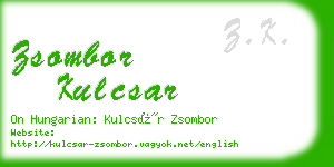 zsombor kulcsar business card